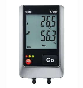 Registrador de datos de venta caliente para temperatura y humedad Testo 176- H1 176-H2 con función de exportación de Excel