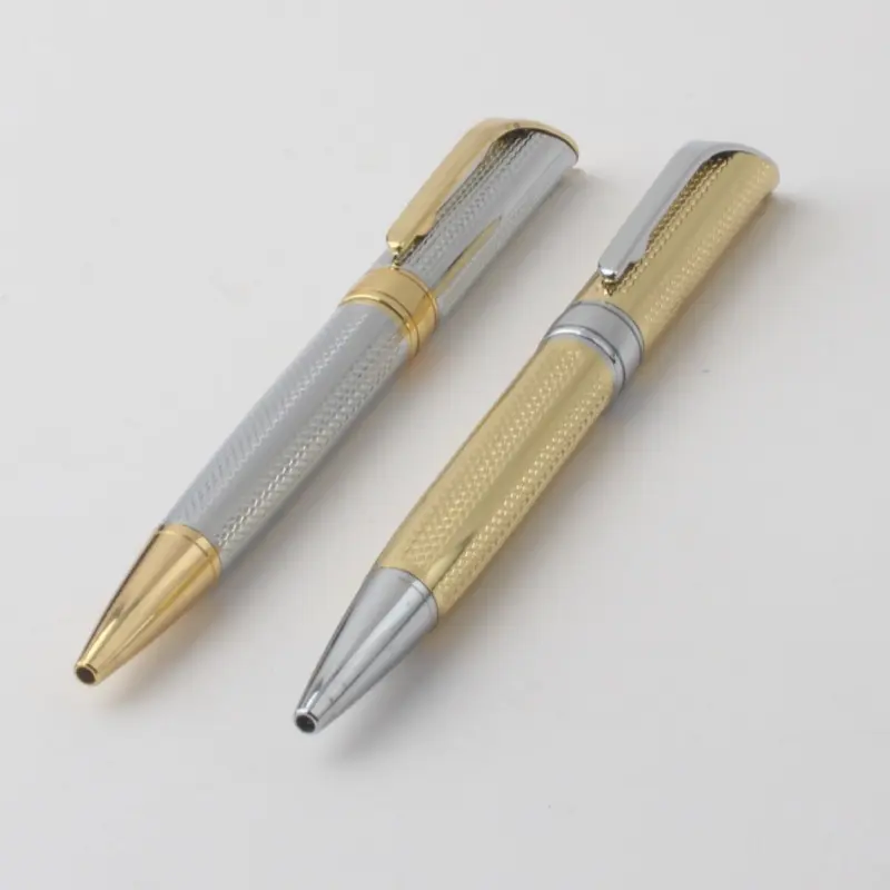Iş hediye için WenYi lüks altın kalem rengi jel mürekkep Roller kalem Metal tükenmez kalem