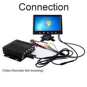 Pantalla de Monitor VGA para ordenador de coche de alta definición de 9 pulgadas, Pantalla de equipo Industrial multiusos, medidor de monitoreo de ordenador de coche - Product Image 2