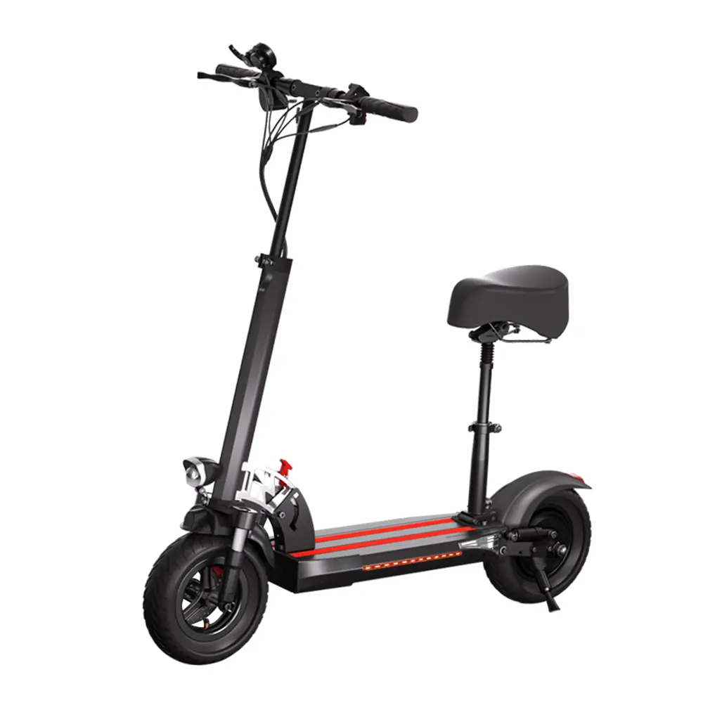 Scooter elettrico fuoristrada con telaio di buona qualità del magazzino degli stati uniti con sedile per adulti 800W due ruote pieghevole E scooter