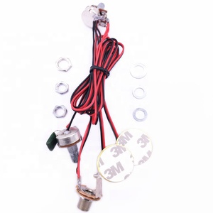 Micro de guitare personnalisé Circuit de guitare Faisceau de câblage Boîte de ramassage de préampli Ramassage de batterie avec 1 Volume 1Jack 1Tone