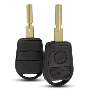 TranSponder araba anahtarı Fob araba anahtarı kabuk kapak kılıf B M W 2/3 düğmeler uzaktan anahtar kabuk ile HU92/HU58 bıçak - Product Image 2