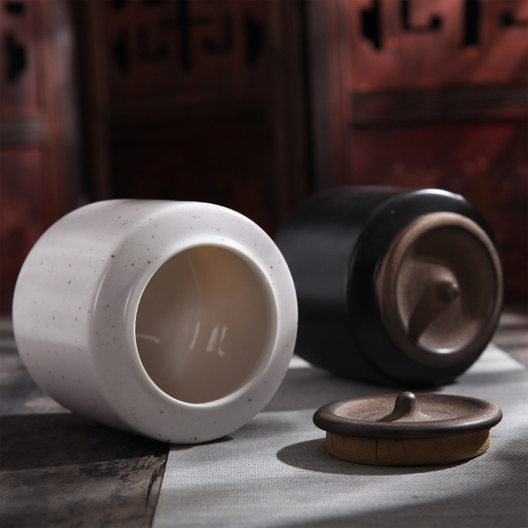 White Ceramic Kitchen Sugar Coffee Tea Food Canister Storage Jar And Bottles Set With wooden Lids