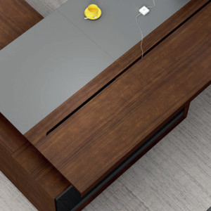 Moderno elegante grande tavolo da ufficio in legno semplice scrivania del Computer per capo/presidente/CEO Design modulare ultimo ufficio moderno - Product Image 3