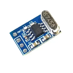 1 סט 2 יחידות <span class=keywords><strong>433Mhz</strong></span> משדר אלחוטית mhz מודול לוח syn115 syn480r לשאול/לקחתי שבב pcb עבור <span class=keywords><strong>arduino</strong></span>