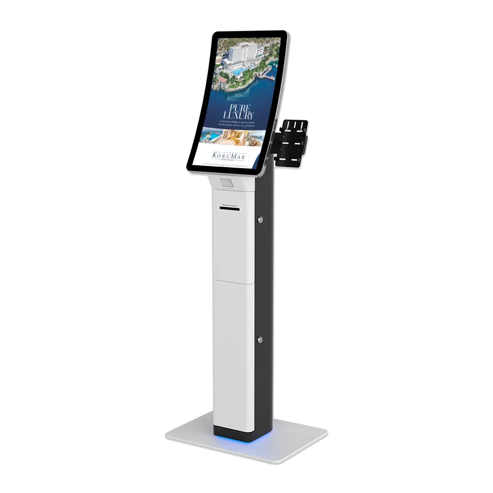 23,6 Zoll Restaurant Automatic Kiosk Gebogener Touchscreen Unbe aufsicht igter Self Order ing Self Service Payment Kiosk