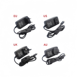 <strong>Raspberry</strong> <strong>Pi</strong> 4B/3B+ <strong>Power</strong> Supply 5V3A with Switch Adapter, No Need to Plug in <strong>Power</strong> - Product Image 1