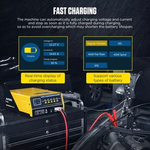 AUTOOL EM365 Portable Jump Starter with Inverter Battery Charger Booster Newest <strong>Fast</strong> Charging DC Power Supply Battery <strong>Tester</strong> - Product Image 6