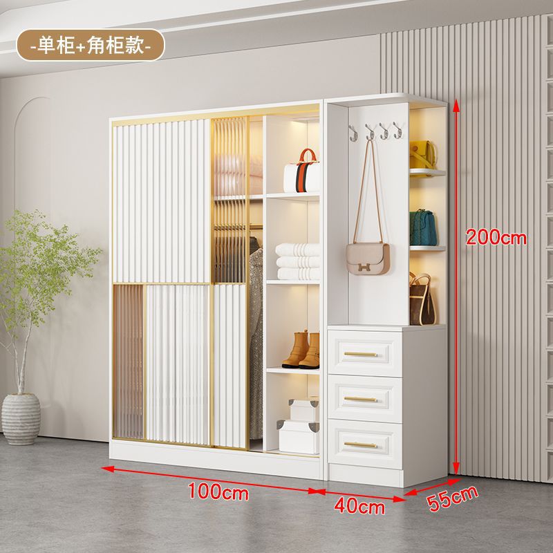 Armoire simple (bois massif de luxe) armoire d'angle