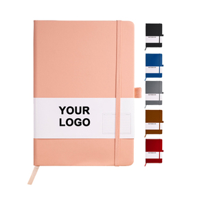 Piantatori personalizzati in pelle Pu CJX715 A5 e notebook personalizzati proiettili con fascia elastica - Product Image 1