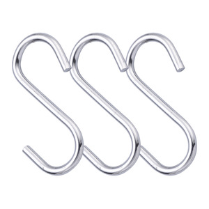 Solid Iron S-Shaped <strong>Hooks</strong> Strong Load-Bearing with Multi-Purpose Usage OEM Model Home Hardware Exhibition Hanging <strong>Hooks</strong> - Product Image 2