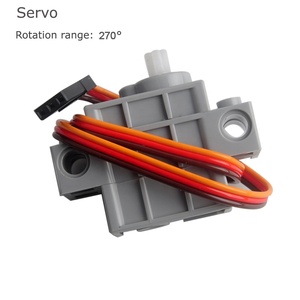 Серводвигатель Geekservo сервопривод серого цвета с проводом для Micro:bit Smart Car 3P Dupont или PH2.0-3P соединительный кабель, 3-5 В, 270 градусов