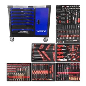 8抽屉工作台工具箱/推车/手推车车库工具柜车间车库存放抽屉工具箱 - Product Image 5