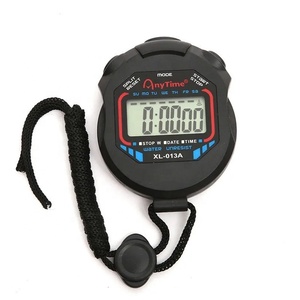 Classico impermeabile digitale professionale palmare LCD palmare sport cronometro cronometro orologio di arresto con stringa per lo sport - Product Image 1