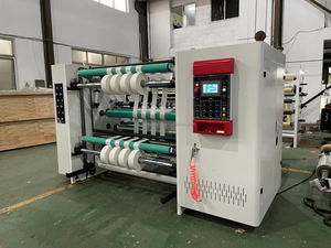 Máquina de rebobinado de corte longitudinal Jumbo de papel Kraft de alta velocidad con sistema de descarga automática y control de tensión - Product Image 6