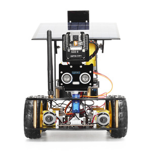 2024 nueva cámara ESP32 programación Robot educativo IoT ultrasónico coche inteligente Kit de aprendizaje Solar - Product Image 4