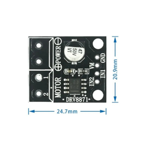 Arduino PWM kontrolü 3.6A Max dahili akım Sense DC Motor V 45V için DRV8871 h-köprü fırçalanmış kesme panosu sürücü 6.5