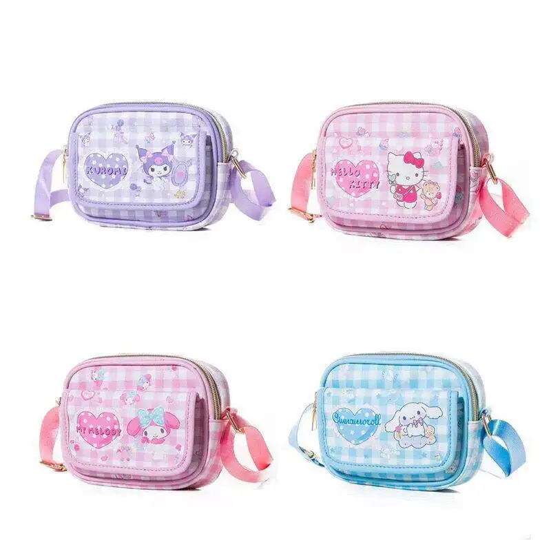 YubonอะนิเมะSanrioedกระเป๋าน่ารักHello Kittyกระเป๋าสะพายกันน้ําKulomi Melody Cinnamorollกระเป๋าCrossbodyสําหรับผู้หญิง