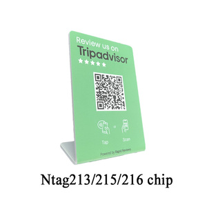 Custom Programmable <strong>QR</strong> <strong>Code</strong> Business RFID Card NFC Google Review Sticker - Product Image 4