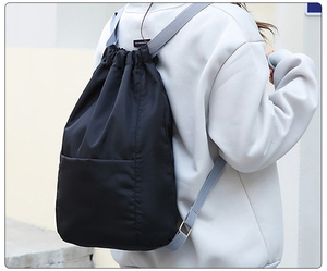 Mochila con cordón personalizada, mochila impermeable para gimnasio, Mochila deportiva portátil de nailon, bolsa con cordón - Product Image 6