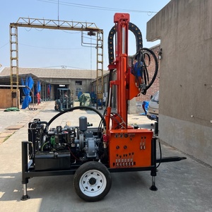 Trung Quốc nhà máy bán hàng trực tiếp 200m 250m 300m xách tay thủy lực nước giếng khoan Giàn Khoan 57hp bánh Máy khoan đá - Product Image 6