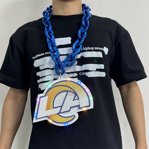 <span class=keywords><strong>NFL</strong></span> Nacc Chuỗi 3D Biểu Tượng Lớn Bọt Nhựa Bóng Chày Bóng Rổ LED Bóng Đá Fan Thể Thao Vòng Cổ - Product Image 3