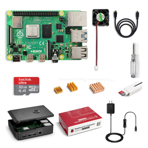 Raspberry Pi 4 2GB RAM-Karte mit 32GB Micro SD-Karte Komplette elektronische Starter module und Kits