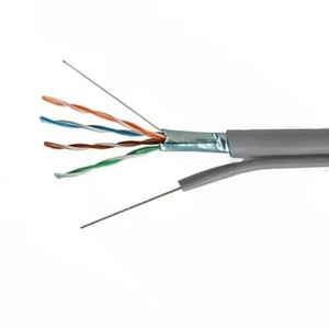 Cable Ethernet CAT5E U/UTP con conductores 4P CCA, chaqueta de PE y Mensajero de acero para redes al aire libre - Product Image 6