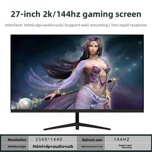 Personalizado 32 pulgadas PC plano curvo 2K 4K ordenador IPS pantalla LED monitor sin bordes - Product Image 6