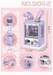 Bonito Micro Bricks Building Blocks Model Set, 429 Pcs DIY Candy Dispenser Gashapon Cápsula Brinquedo Máquina para Crianças