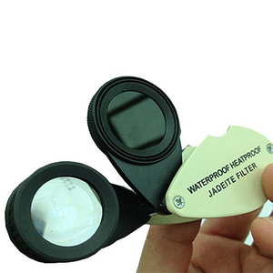 High Quality 2 in 1 Jadeite Filter 15x 21mm Triplet Loupe <strong>Jade</strong> Color Stone Jewelry Gem Identification Tool - Product Image 2
