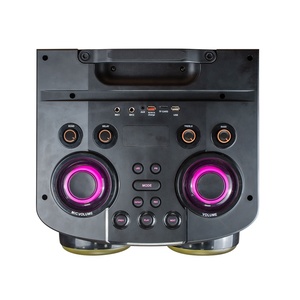 China Factory Party Speaker Dual 12 Inch Big Power With Flashing Light Mic <strong>Input</strong> Battery PA System Outdoor Subwoofer NDR-3032 - Product Image 4