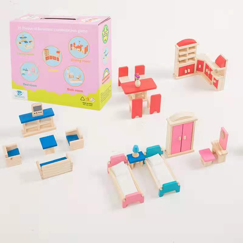 Paquete de caja de color de muebles pequeños YD