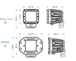 Aurora 2 Inch Infrared <strong>Light</strong> Work <strong>Light</strong> Hunting Led Offroad <strong>Lights</strong> - Product Image 5