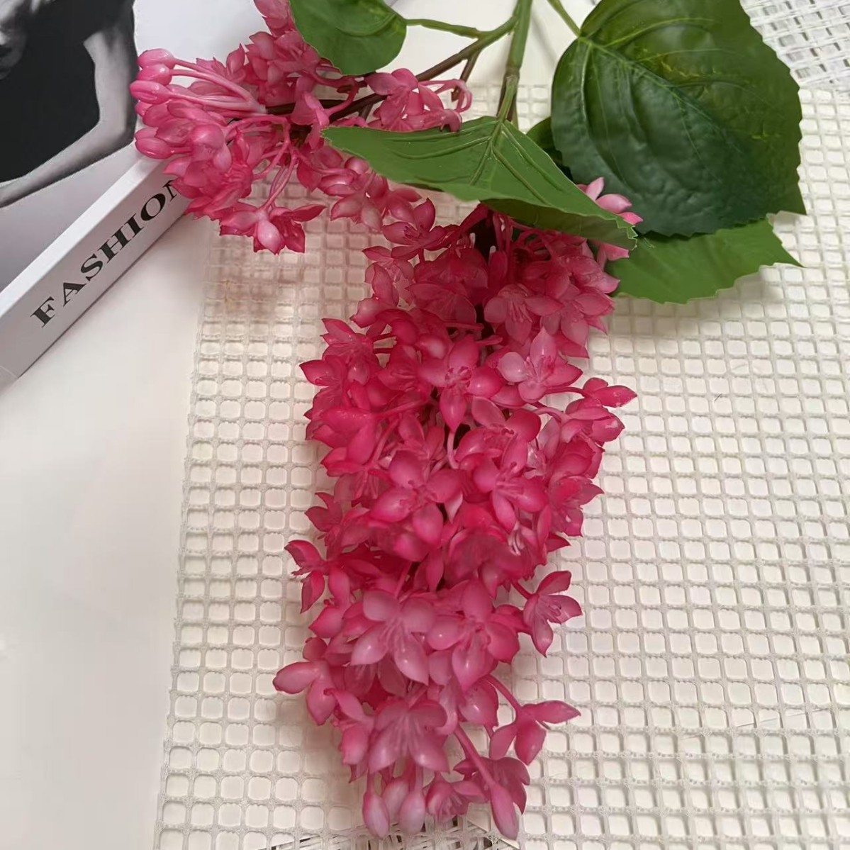 Rose-red lilac flowers-high-end faux flowers