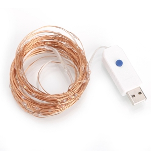 10m 100led RGB彩色更改防水Micro USB童话灯串带遥控器