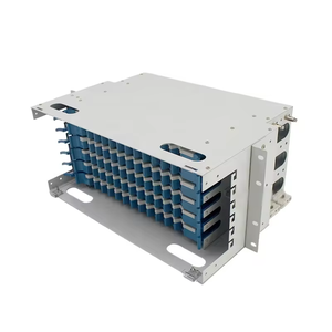 96ポート光ファイバー分配フレームLCコネクタ付きPOEネットワーク対応ODF FTTH 4G 3G GSMラックマウント条件 - Product Image 1