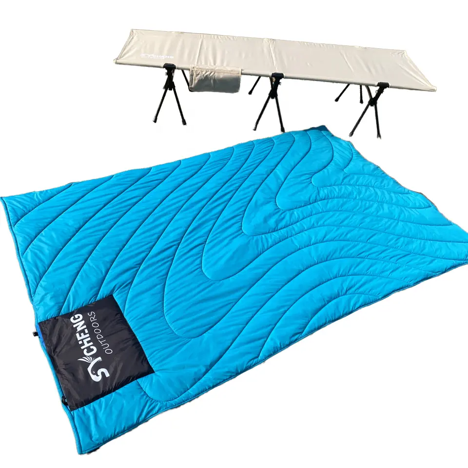 2023 nouveau Design multifonctionnel voyage gonflé couverture Camping en plein air sac de couchage oreiller gonflable résistant à l'humidité matelas randonnée