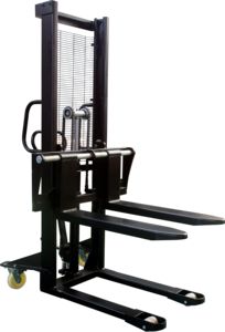 ラフ地形1トン1.6m油圧パレットトラック手動フォークリフトパレットスタッカーCE付き - Product Image 2
