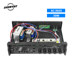 Professional 30W <strong>1</strong>-Line 2 Mic <strong>Input</strong> PA Power Amplifier with <strong>Output</strong> Speaker Home Ceiling Mount Ceiling Mount Receiver &amp; Amplifier