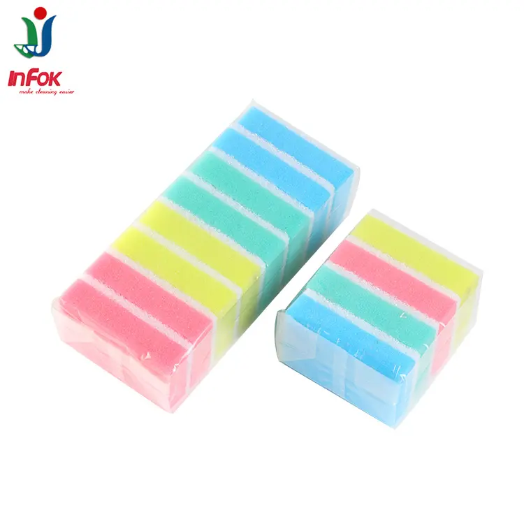 High Density Household Cleaning Kitchen Dish Washing Sponge with scouring pad