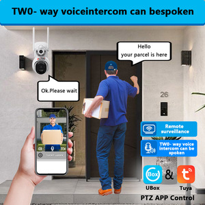 AnxinshiソーラーカメラデュアルレンズソーラーパワーPTZカメラP2Pネットワーク4G Tow Way音声屋外防犯カメラ - Product Image 5