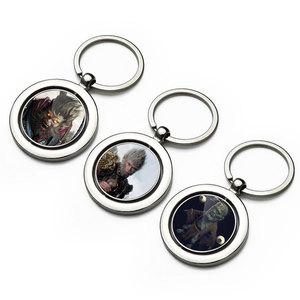 HD özel Logo anahtarlık promosyon anahtarlıklar özel UV baskı Metal Anime anahtarlıklar nakış anahtarlık - Product Image 1