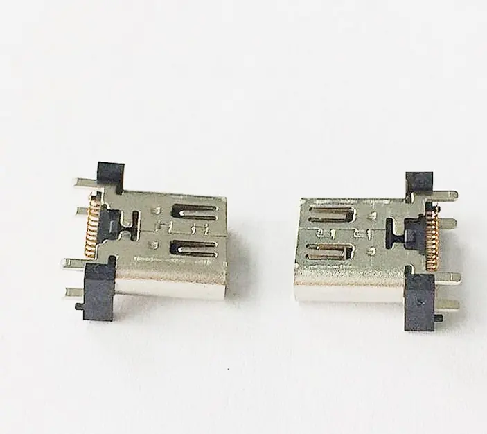 Produsen Profesional USB 3.1 Tipe C 24P Konektor SMT Vertikal Perempuan