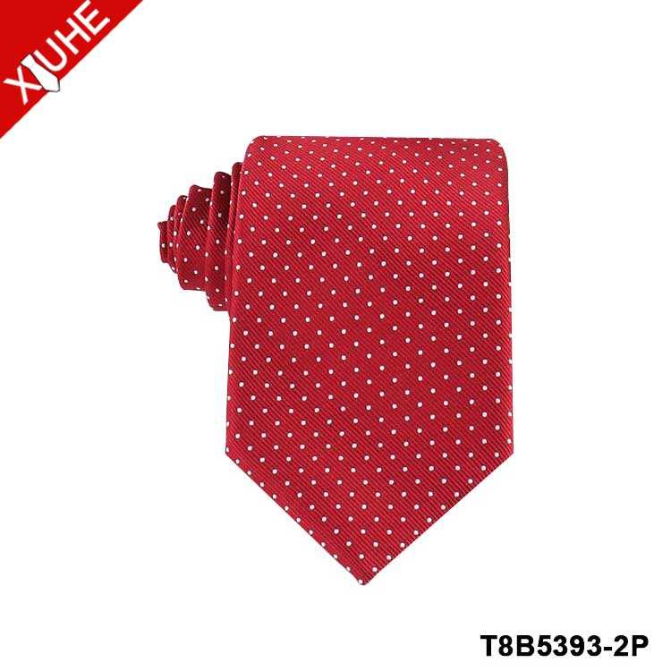 T8B5393-2P cravate rouge pastèque