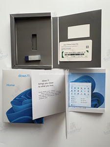 Win 11 Home USB Paquete completo FPP Venta al por menor KEY Activación en línea WIN11 Home Win 11 Pro Box USB Versión MS Software para sistema de PC - Product Image 2