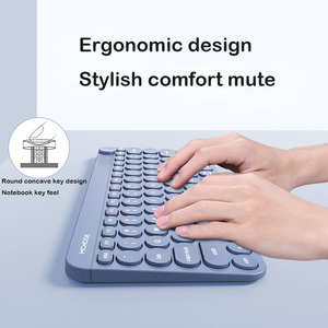 Juego de teclado y ratón portátil silencioso de carga inalámbrica de alta calidad, teclado y ratón de doble modo para oficina y negocios - Product Image 5