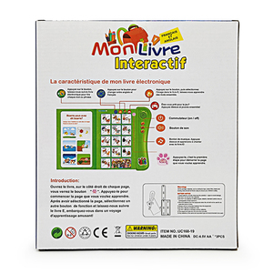 French enish E Book Early Education Machine Sound Book per bambini che imparano giocattoli Audio libro alfabeto numeri - Product Image 6
