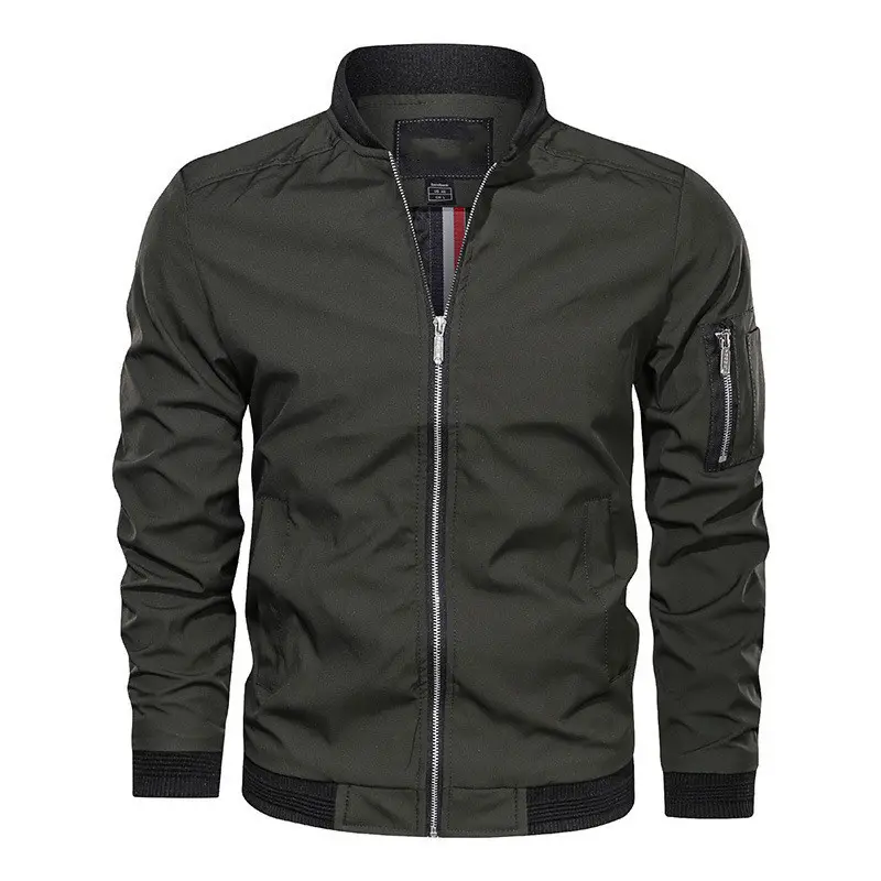 Chaqueta informal para hombre, chaqueta juvenil de primavera y otoño, chaqueta ajustada para hombre