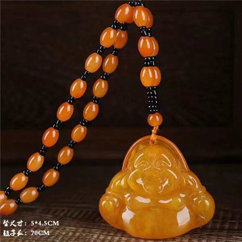 Buddha in cera d'api imitazione gialla